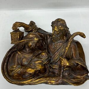 Bronze color Nativity Scene Sculpture